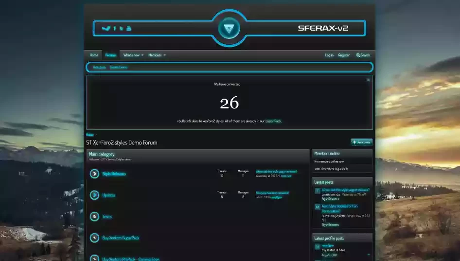 Sferax 2.0.10 - стиль для XenForo