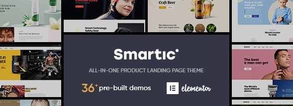 Smartic v1.9.4 - тема лендинга продукта WooCommerce